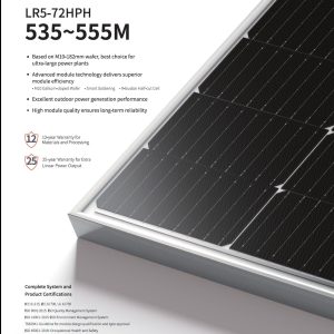 Longi Solar Panel 535W-555W